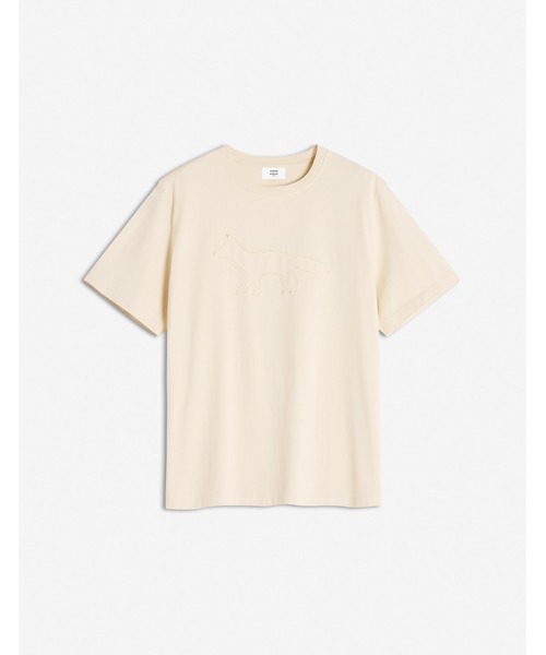 Tシャツ・カットソー Maison Kitsune Unisex Flash Fox Comfort Tee Ivory セール】DOUBLE BOLD FOX HEAD PATCH COMFORT TEE SHIRT（T