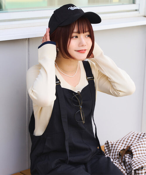 KOBE LETTUCE（コウベレタス）の「[ みーちゃんセレクト ] ロゴキャップ（キャップ・レディース・ネイビー/ピンク/アイボリー系/ブラック・FREE）」の2枚目の写真