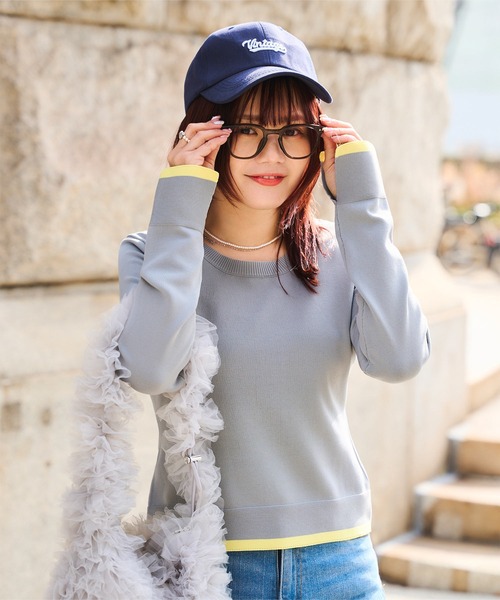 KOBE LETTUCE（コウベレタス）の「[ みーちゃんセレクト ] ロゴキャップ（キャップ・レディース・ネイビー/ピンク/アイボリー系/ブラック・FREE）」の7枚目の写真