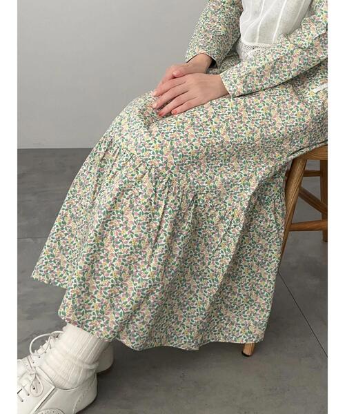 TSUHARU by Samansa Mos2（ツハルバイサマンサモスモス）の「【LIBERTY FABRICS】Colleen’s Orchard柄スカート（スカート・レディース・ピンク/イエロー・F）」の9枚目の写真