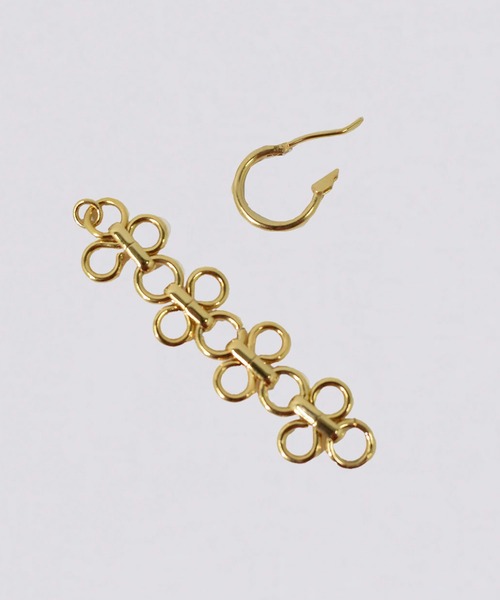 kiehtova（キエトヴァ）の「【kiehtova】FLOUR CHAIN PIERCE/フラワーチェーンピアス KT17（ピアス（両耳用）・レディース・ゴールド/シルバー・FREE）」の4枚目の写真