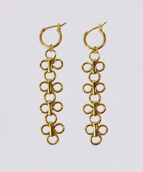 kiehtova（キエトヴァ）の「【kiehtova】FLOUR CHAIN PIERCE/フラワーチェーンピアス KT17（ピアス（両耳用）・レディース・ゴールド/シルバー・FREE）」の5枚目の写真