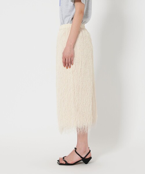 BEAUTY&YOUTH UNITED ARROWS（ビューティーアンドユースユナイテッドアローズ）の「ポリエステル フリンジスカート（スカート・レディース・ダークグレー/オフホワイト・S/M）」の11枚目の写真