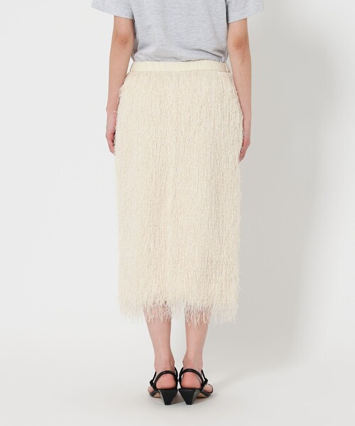 BEAUTY&YOUTH UNITED ARROWS（ビューティーアンドユースユナイテッドアローズ）の「ポリエステル フリンジスカート（スカート・レディース・ダークグレー/オフホワイト・S/M）」の12枚目の写真