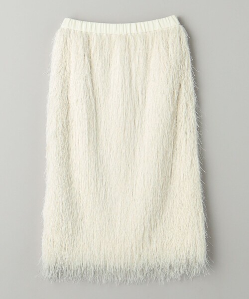 BEAUTY&YOUTH UNITED ARROWS（ビューティーアンドユースユナイテッドアローズ）の「ポリエステル フリンジスカート（スカート・レディース・ダークグレー/オフホワイト・S/M）」の13枚目の写真