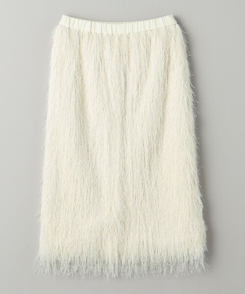 BEAUTY&YOUTH UNITED ARROWS（ビューティーアンドユースユナイテッドアローズ）の「ポリエステル フリンジスカート（スカート・レディース・ダークグレー/オフホワイト・S/M）」の14枚目の写真