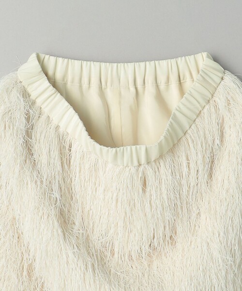 BEAUTY&YOUTH UNITED ARROWS（ビューティーアンドユースユナイテッドアローズ）の「ポリエステル フリンジスカート（スカート・レディース・ダークグレー/オフホワイト・S/M）」の16枚目の写真