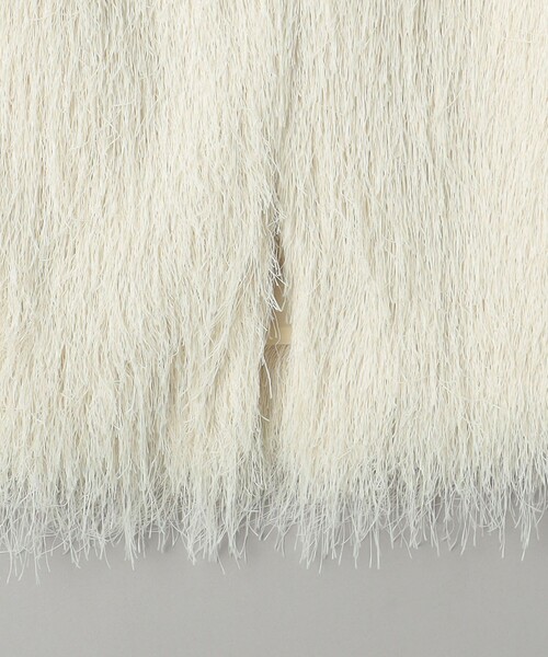 BEAUTY&YOUTH UNITED ARROWS（ビューティーアンドユースユナイテッドアローズ）の「ポリエステル フリンジスカート（スカート・レディース・ダークグレー/オフホワイト・S/M）」の18枚目の写真