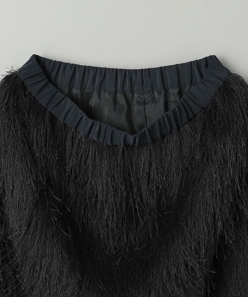 BEAUTY&YOUTH UNITED ARROWS（ビューティーアンドユースユナイテッドアローズ）の「ポリエステル フリンジスカート（スカート・レディース・ダークグレー/オフホワイト・S/M）」の22枚目の写真