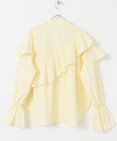 アシメフリルブラウス（シャツ/ブラウス）｜SENSE OF PLACE by