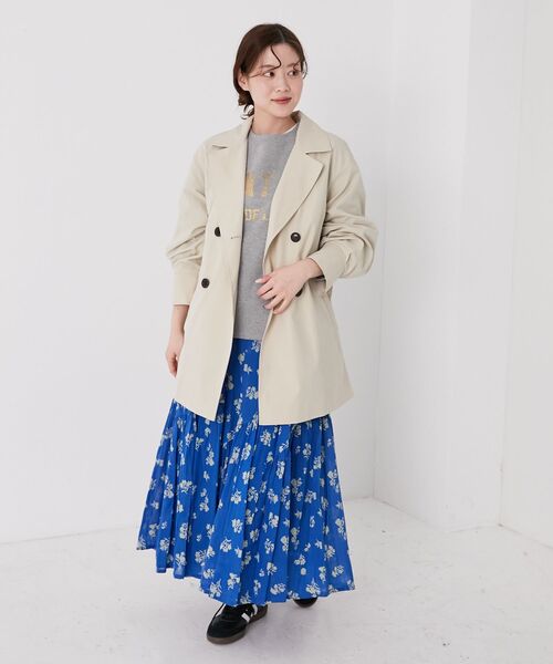 le.coeur blanc（ルクールブラン）の「ボリュームスリーブライトトレンチコート（トレンチコート・レディース・ベージュ/ライトベージュ・38）」の14枚目の写真