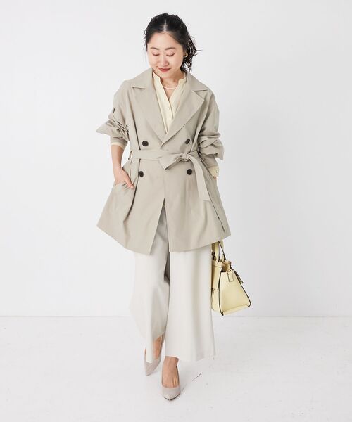 le.coeur blanc（ルクールブラン）の「ボリュームスリーブライトトレンチコート（トレンチコート・レディース・ベージュ/ライトベージュ・38）」の20枚目の写真