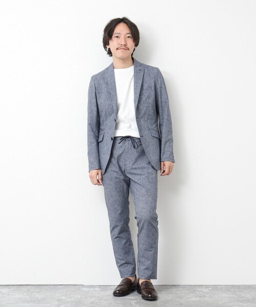 NOLLEY’S(ノーリーズ)の「《ビジカジ/セットアップ対応》COOL DOTS/クールドッツ イージーPT 25SS(その他パンツ・メンズ・チャコールグレー/ブルー/インディゴブルー/ネイビー・XL/L/M/S)」の5枚目の写真