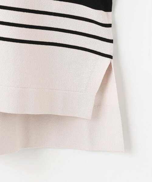 J.PRESS(ジェイプレス)の「【洗える】RAYON ELITE STRETCH ボーダー ニットT(ニット/セーター・レディース・ベージュ系1/サックスブルー系1/ホワイト系1・T13/T15)」の15枚目の写真