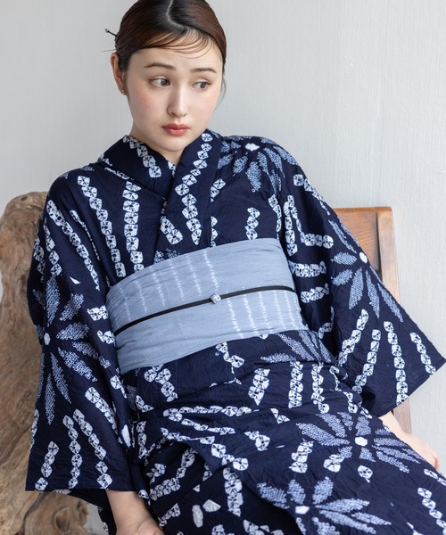 ギースー　有松絞り　ゆかた　浴衣・帯セット　美品 有松絞り浴衣2点セット（浴衣）｜ゆかた館グレース（ユカタカン