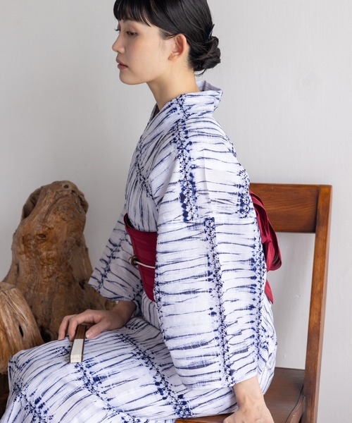 【浴衣】有松絞り二部式70301 浴衣】有松絞り二部式70301 浴衣 有松絞り浴衣2点セット