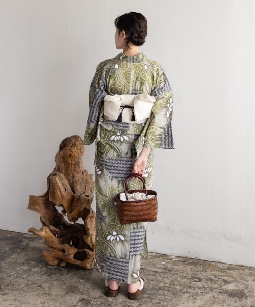 浴衣】有松絞り二部式70301 浴衣 有松絞り浴衣2点セット レディース