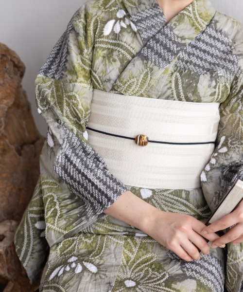 有松絞り　浴衣　グレー フリーサイズ】浴衣 有松絞り 2025 涼風 | 有松絞り浴衣 ゆかた