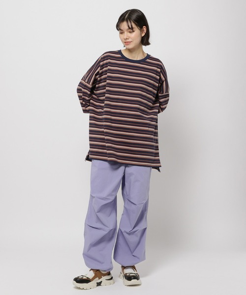 niko and...（ニコアンド）の「COLORマイスターサラットTシャツ（Tシャツ/カットソー・レディース・ネイビー/オフホワイト/イエロー/ブラック・LARGE/MEDIUM）」の15枚目の写真