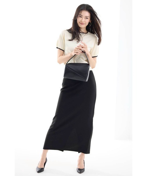 【omi】muse de deuxieme classe リブ 半袖ニット omi様専用】muse de deuxieme classe リブ 半袖ニット（シルキー