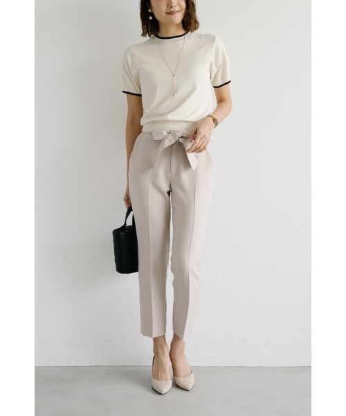 M.deux(エムドゥ)の「シルキータッチサマーニット(ニット/セーター・レディース・ブラック/その他/グレー/その他1/ベージュ・MEDIUM)」の18枚目の写真