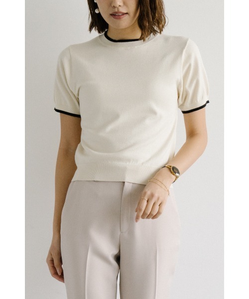 M.deux(エムドゥ)の「シルキータッチサマーニット(ニット/セーター・レディース・ブラック/その他/グレー/その他1/ベージュ・MEDIUM)」の13枚目の写真