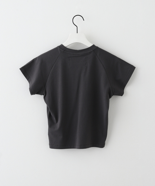 s/e/o(エスイーオー)の「【Geek Office / ギークオフィス】別注 s/e/o / エスイーオー US ロゴ ミニ Tシャツ(Tシャツ/カットソー・レディース・チャコールグレー・FREE)」の4枚目の写真