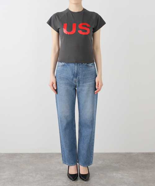 s/e/o(エスイーオー)の「【Geek Office / ギークオフィス】別注 s/e/o / エスイーオー US ロゴ ミニ Tシャツ(Tシャツ/カットソー・レディース・チャコールグレー・FREE)」の6枚目の写真