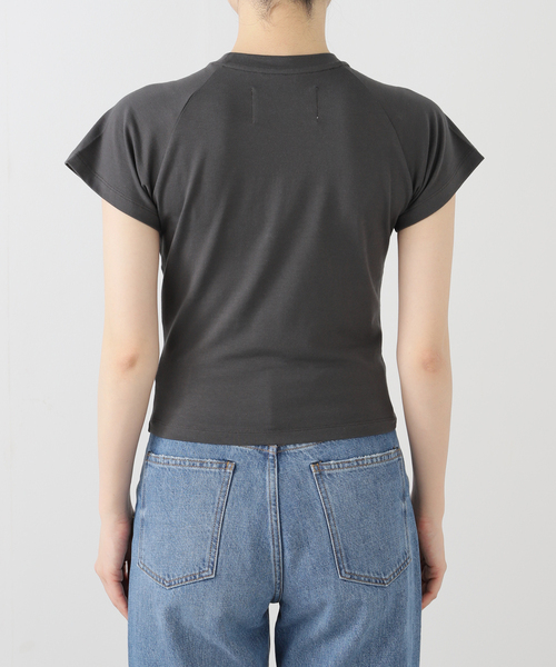 s/e/o(エスイーオー)の「【Geek Office / ギークオフィス】別注 s/e/o / エスイーオー US ロゴ ミニ Tシャツ(Tシャツ/カットソー・レディース・チャコールグレー・FREE)」の9枚目の写真