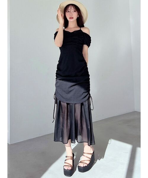 RESEXXY(リゼクシー)の「クリアウェッジサンダル(サンダル・レディース・アイボリー/ブラック・SMALL/MEDIUM/LARGE)」の12枚目の写真