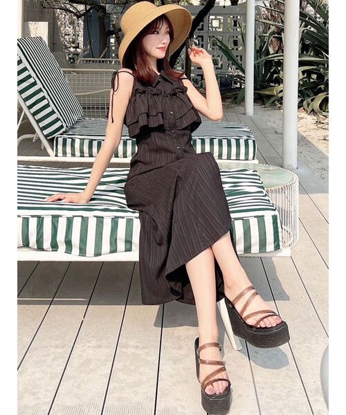 RESEXXY(リゼクシー)の「クリアウェッジサンダル(サンダル・レディース・アイボリー/ブラック・SMALL/MEDIUM/LARGE)」の22枚目の写真