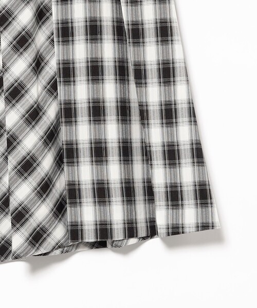 Ray BEAMS（レイビームス）の「チェック プリーツ スカート（スカート・レディース・ホワイト×ブラック/ブラウン・0/1）」の21枚目の写真