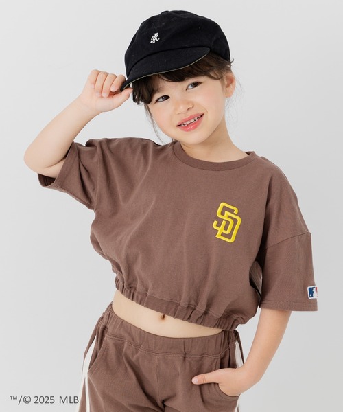 セール】〈MLB〉ロゴ ショート丈半袖Tシャツ（Tシャツ