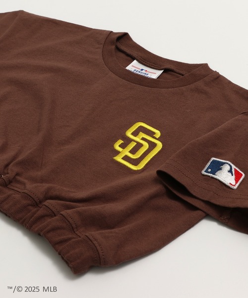 セール】〈MLB〉ロゴ ショート丈半袖Tシャツ（Tシャツ