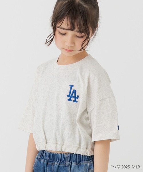 セール】〈MLB〉ロゴ ショート丈半袖Tシャツ（Tシャツ