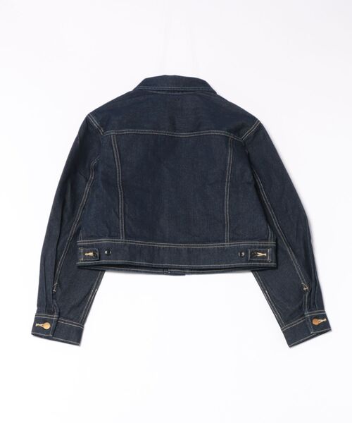 Lee(リー)の「Lee/リー【豊富なサイズ展開】Lee BABE ストレッチデニムジャケット/XS-4L/セットアップ可 ジージャン/ショート丈デニムジャケット/低身長から高身長まで(デニムジャケット・レディース・インディゴブルー・SMALL/MEDIUM/X-LARGE/XXX-LARGE/X-SMALL/LARGE/XX-LARGE)」の10枚目の写真