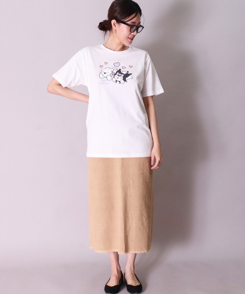 sanrio(サンリオ)の「(SK)【sanrio】すこぶる動くウサギ コラボ Tシャツ(Tシャツ/カットソー・レディース・ホワイト系1/ホワイト系2/ホワイト系3・FREE)」の10枚目の写真