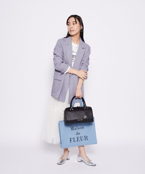 Maison de FLEUR(メゾンドフルール)の「マットワイドボストンバッグ(ボストンバッグ・レディース・ライトブラウン/ブラック・FREE)」の21枚目の写真