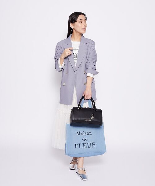 Maison de FLEUR(メゾンドフルール)の「マットワイドボストンバッグ(ボストンバッグ・レディース・ライトブラウン/ブラック・FREE)」の22枚目の写真