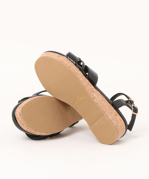 la farfa SHOES(ラ・ファーファ シューズ)の「la farfa shoes リボンモチーフ ボリュームソールサンダル(サンダル・レディース・アイボリー/ブラック/サックスブルー/シルバー・M/L/LL/XL)」の6枚目の写真