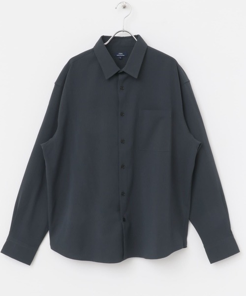 ITEMS URBANRESEARCH（アイテムズ アーバンリサーチ）の「『セットアップ対応』ヨウリュウレギュラーカラー長袖シャツ（シャツ/ブラウス・メンズ・ブラック/ネイビー/ブラウン・MEDIUM/LARGE）」の21枚目の写真