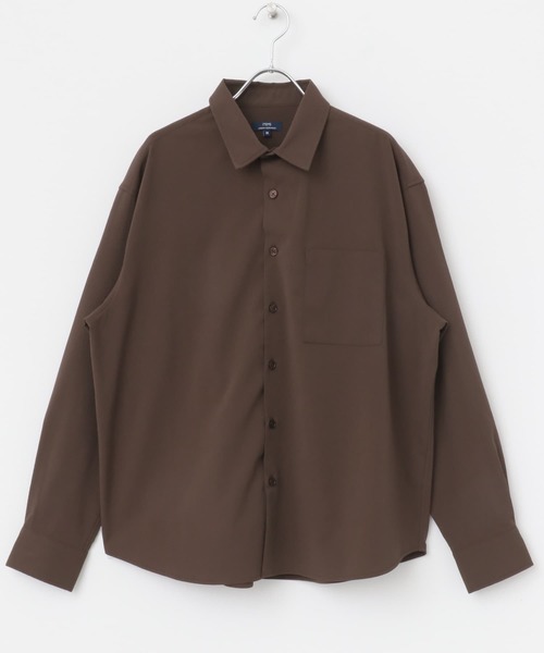 ITEMS URBANRESEARCH（アイテムズ アーバンリサーチ）の「『セットアップ対応』ヨウリュウレギュラーカラー長袖シャツ（シャツ/ブラウス・メンズ・ブラック/ネイビー/ブラウン・MEDIUM/LARGE）」の22枚目の写真