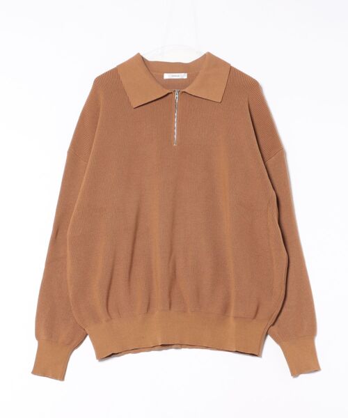 CERCA(チェルカ)の「【NOWLE】ポロネック ハーフジップ リブニット(ニット/セーター・メンズ・ベージュ/ブラック/グレー・X-LARGE)」の19枚目の写真