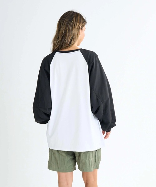 ROXY(ロキシー)の「LA PALMA /ロキシー水陸両用サンプロテクションラグランスリーブトップス(水着)(Tシャツ/カットソー・レディース・ブラック系その他/ブラック/イエロー・LARGE/MEDIUM/SMALL)」の11枚目の写真