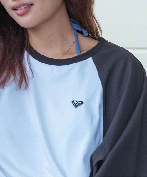 ROXY(ロキシー)の「LA PALMA /ロキシー水陸両用サンプロテクションラグランスリーブトップス(水着)(Tシャツ/カットソー・レディース・ブラック系その他/ブラック/イエロー・LARGE/MEDIUM/SMALL)」の13枚目の写真