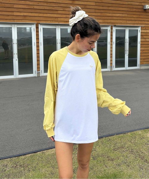 ROXY(ロキシー)の「LA PALMA /ロキシー水陸両用サンプロテクションラグランスリーブトップス(水着)(Tシャツ/カットソー・レディース・ブラック系その他/ブラック/イエロー・LARGE/MEDIUM/SMALL)」の15枚目の写真