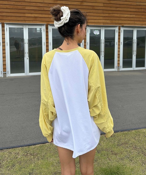 ROXY(ロキシー)の「LA PALMA /ロキシー水陸両用サンプロテクションラグランスリーブトップス(水着)(Tシャツ/カットソー・レディース・ブラック系その他/ブラック/イエロー・LARGE/MEDIUM/SMALL)」の16枚目の写真