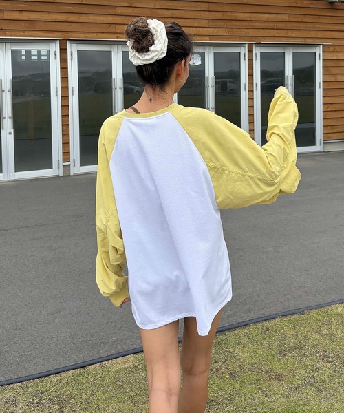 ROXY(ロキシー)の「LA PALMA /ロキシー水陸両用サンプロテクションラグランスリーブトップス(水着)(Tシャツ/カットソー・レディース・ブラック系その他/ブラック/イエロー・LARGE/MEDIUM/SMALL)」の17枚目の写真