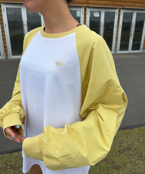 ROXY(ロキシー)の「LA PALMA /ロキシー水陸両用サンプロテクションラグランスリーブトップス(水着)(Tシャツ/カットソー・レディース・ブラック系その他/ブラック/イエロー・LARGE/MEDIUM/SMALL)」の18枚目の写真