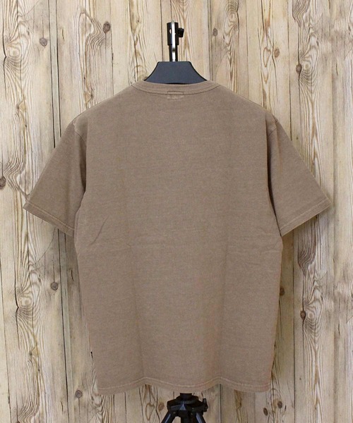 schott(ショット)の「PIGMENT O/D SS T-SHIRT(Tシャツ/カットソー・メンズ・ホワイト/ブラウン/ブラック/ブルー/セージグリーン・M/L/XL/XXL)」の15枚目の写真
